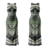 Aotearoa Iwi Ngati Awa Personalised Family Matching Tank Maxi Dress and Hawaiian Shirt Maori Kowhaiwhai Pattern
