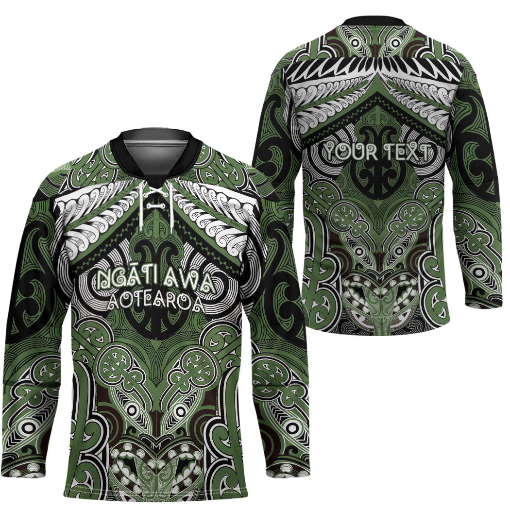 Aotearoa Iwi Ngati Awa Personalised Hockey Jersey Maori Kowhaiwhai Pattern
