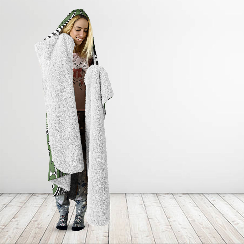 Aotearoa Iwi Ngati Awa Hooded Blanket Maori Kowhaiwhai Pattern