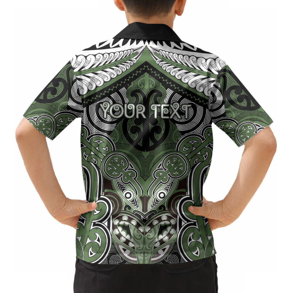 Aotearoa Iwi Ngati Awa Personalised Kid Hawaiian Shirt Maori Kowhaiwhai Pattern