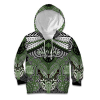 Aotearoa Iwi Ngati Awa Personalised Kid Hoodie Maori Kowhaiwhai Pattern