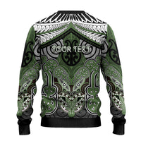 Aotearoa Iwi Ngati Awa Personalised Ugly Christmas Sweater Maori Kowhaiwhai Pattern