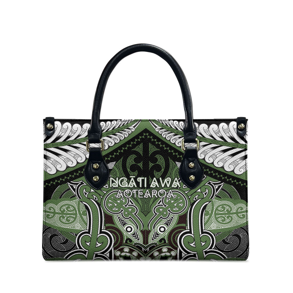Aotearoa Iwi Ngati Awa Leather Bag Maori Kowhaiwhai Pattern