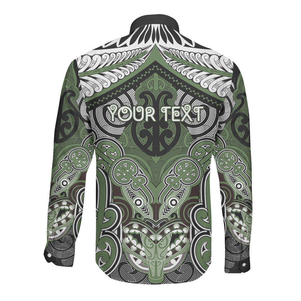 Aotearoa Iwi Ngati Awa Personalised Long Sleeve Button Shirt Maori Kowhaiwhai Pattern