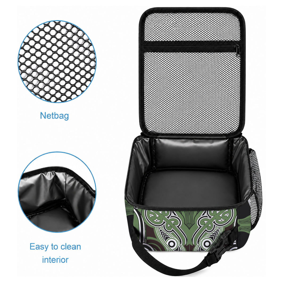 Aotearoa Iwi Ngati Awa Lunch Bag Maori Kowhaiwhai Pattern