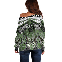 Aotearoa Iwi Ngati Awa Personalised Off Shoulder Sweater Maori Kowhaiwhai Pattern
