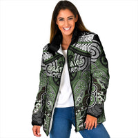 Aotearoa Iwi Ngati Awa Personalised Padded Jacket Maori Kowhaiwhai Pattern