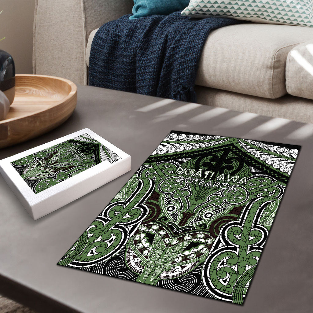 Aotearoa Iwi Ngati Awa Puzzle Maori Kowhaiwhai Pattern