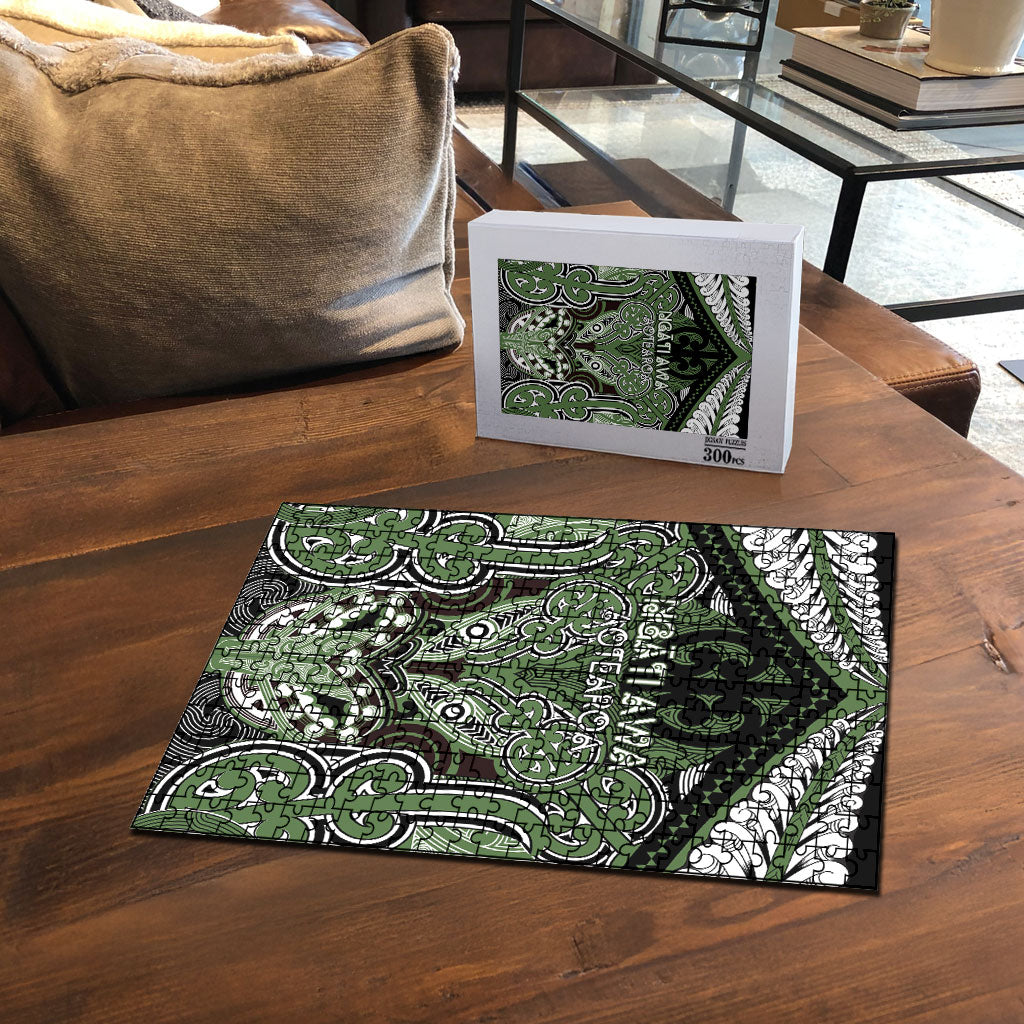 Aotearoa Iwi Ngati Awa Puzzle Maori Kowhaiwhai Pattern