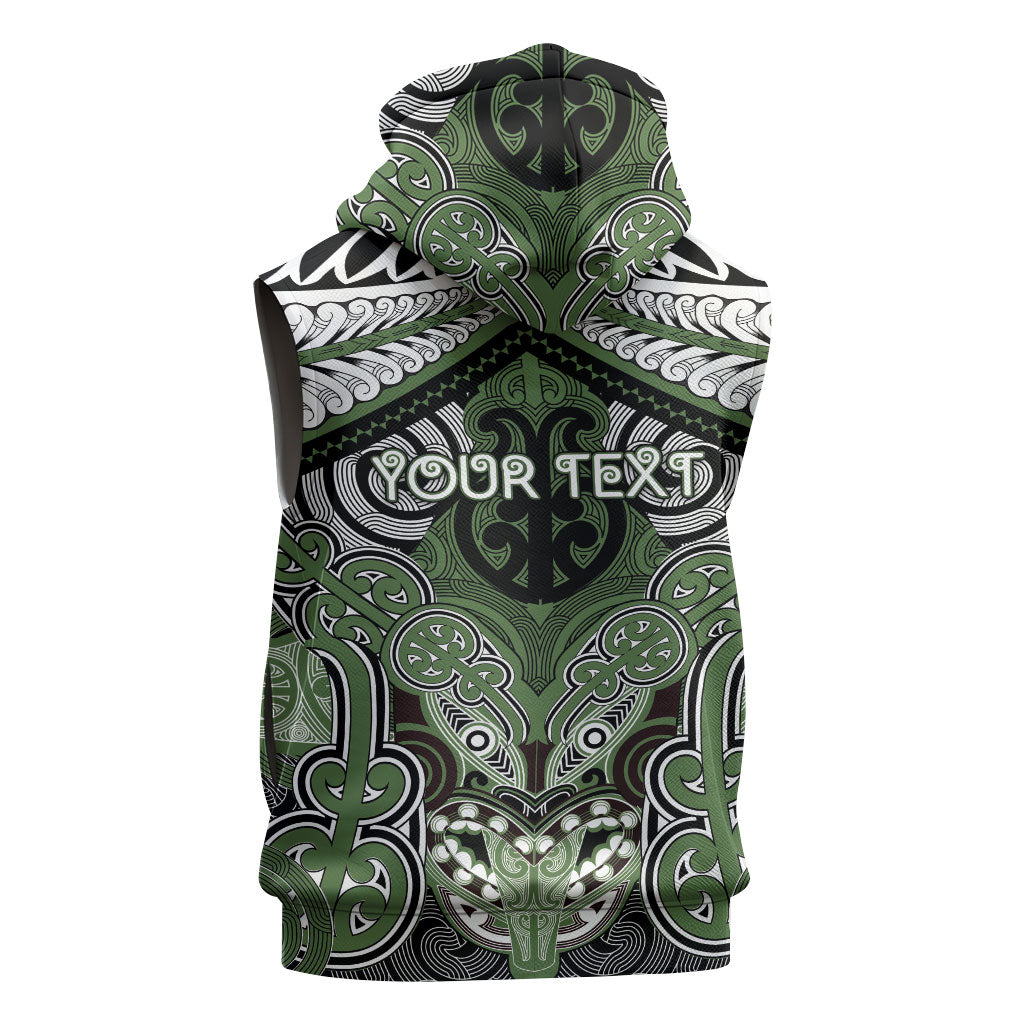Aotearoa Iwi Ngati Awa Personalised Sleeveless Hoodie Maori Kowhaiwhai Pattern