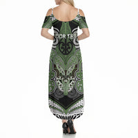 Aotearoa Iwi Ngati Awa Personalised Summer Maxi Dress Maori Kowhaiwhai Pattern