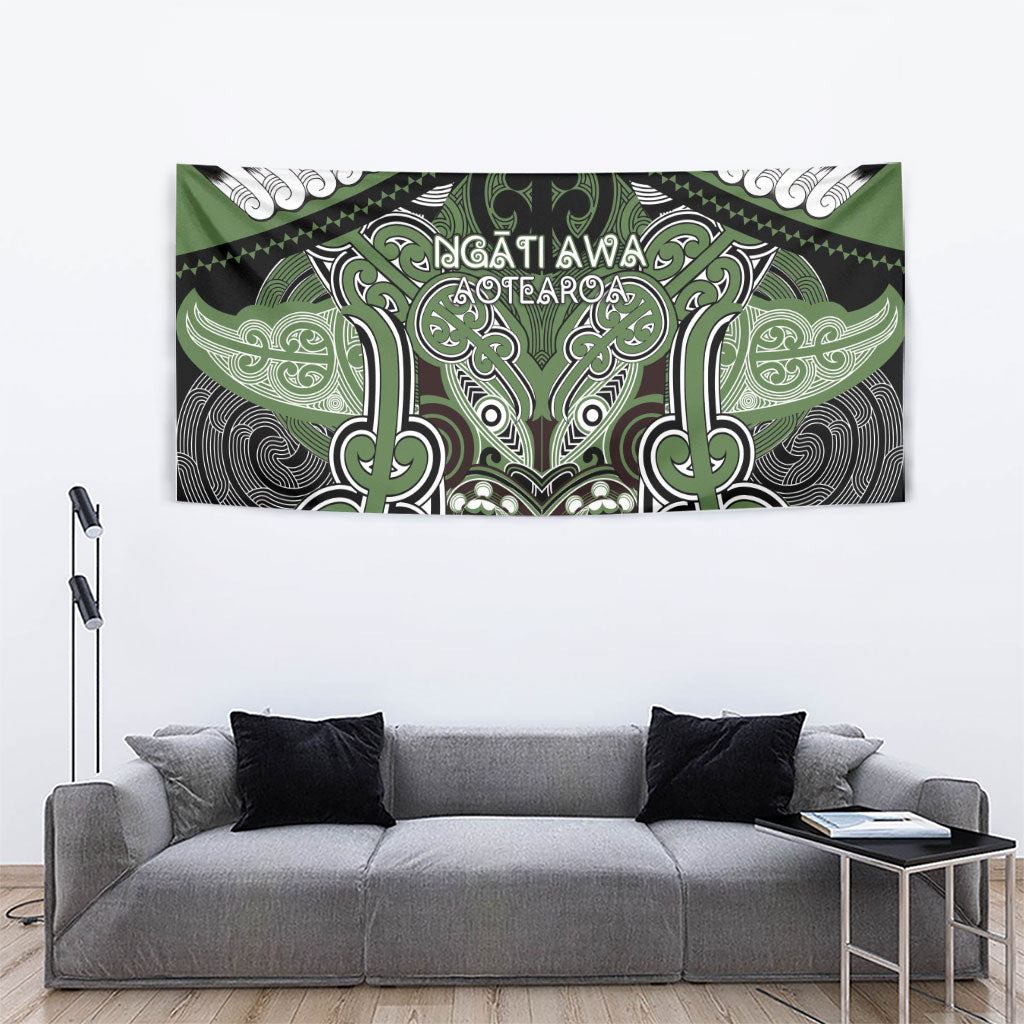 Aotearoa Iwi Ngati Awa Tapestry Maori Kowhaiwhai Pattern