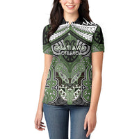 Aotearoa Iwi Ngati Awa Personalised Women Polo Shirt Maori Kowhaiwhai Pattern