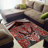 Aotearoa Iwi Rongowhakaata Area Rug Maori Kowhaiwhai Pattern