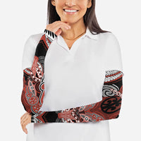 Aotearoa Iwi Rongowhakaata Personalised Arm Sleeves Maori Kowhaiwhai Pattern