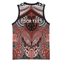 Aotearoa Iwi Rongowhakaata Personalised Basketball Jersey Maori Kowhaiwhai Pattern