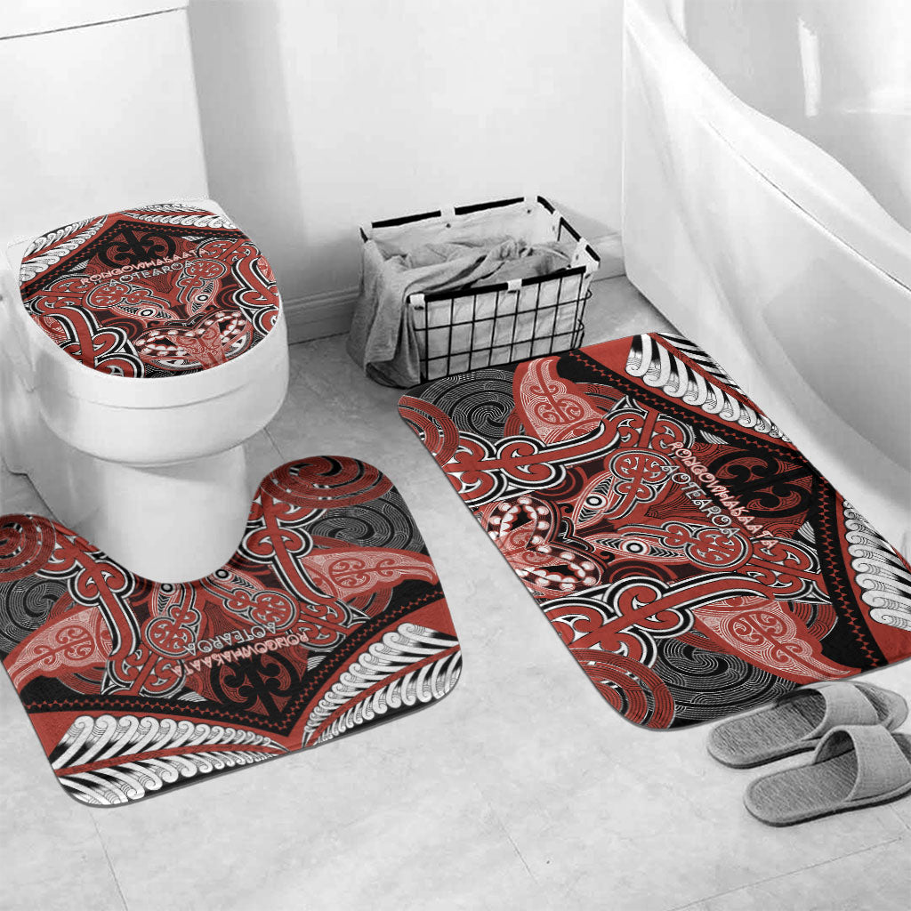 Aotearoa Iwi Rongowhakaata Bathroom Set Maori Kowhaiwhai Pattern