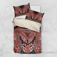 Aotearoa Iwi Rongowhakaata Bedding Set Maori Kowhaiwhai Pattern
