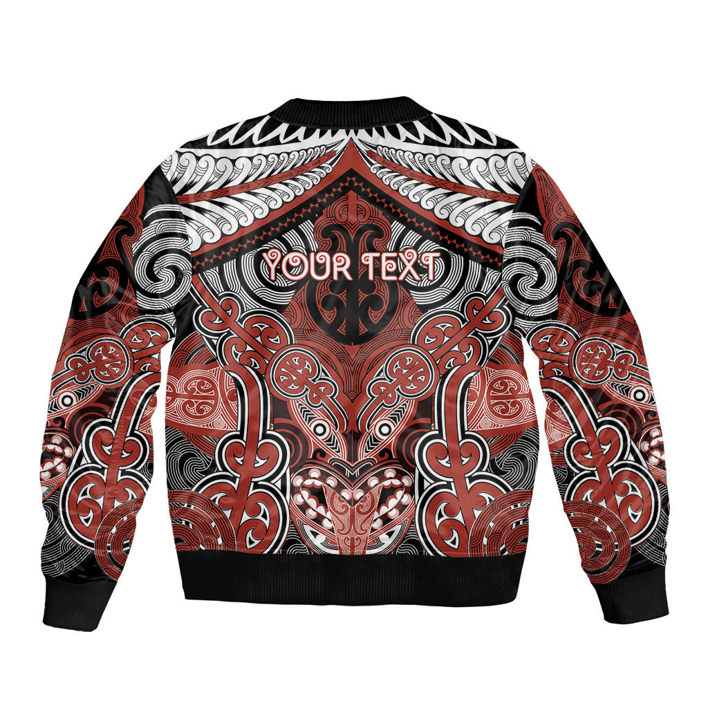 Aotearoa Iwi Rongowhakaata Personalised Bomber Jacket Maori Kowhaiwhai Pattern