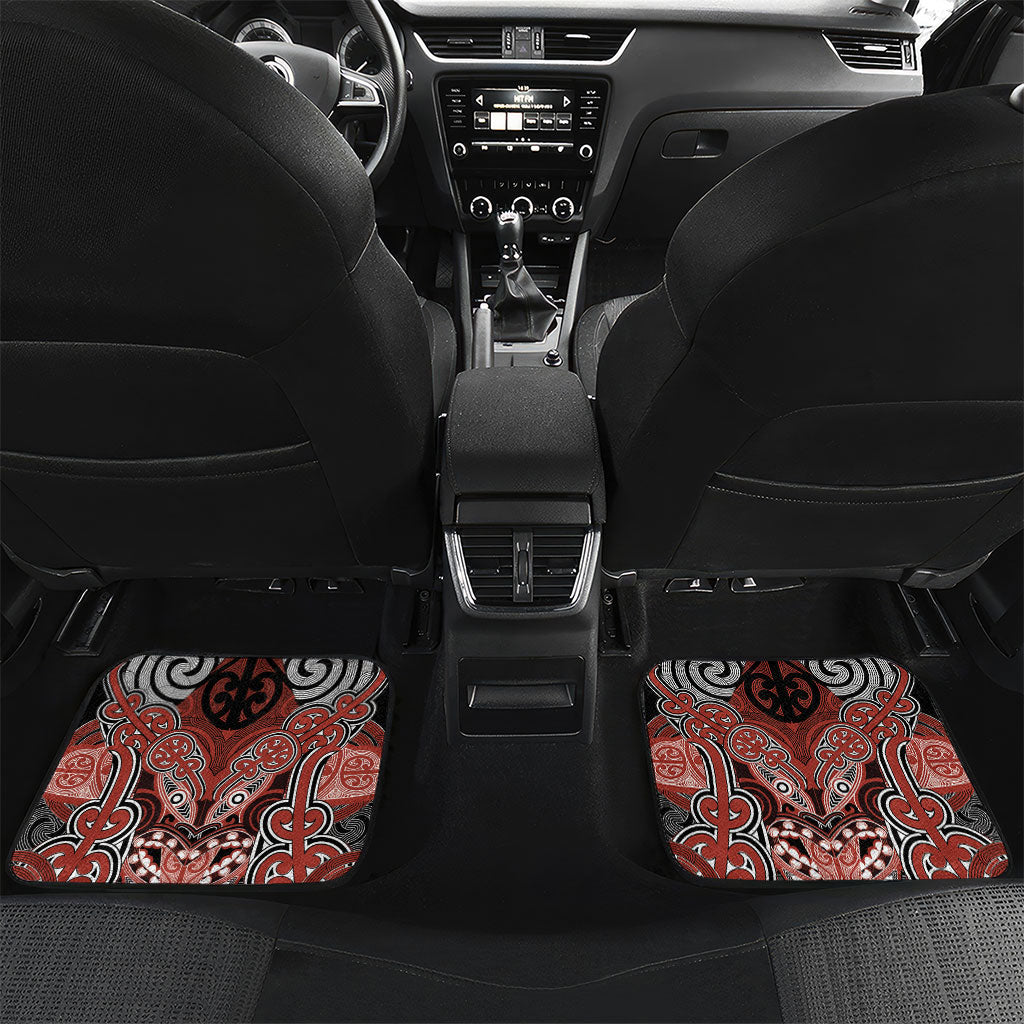 Aotearoa Iwi Rongowhakaata Personalised Car Mats Maori Kowhaiwhai Pattern