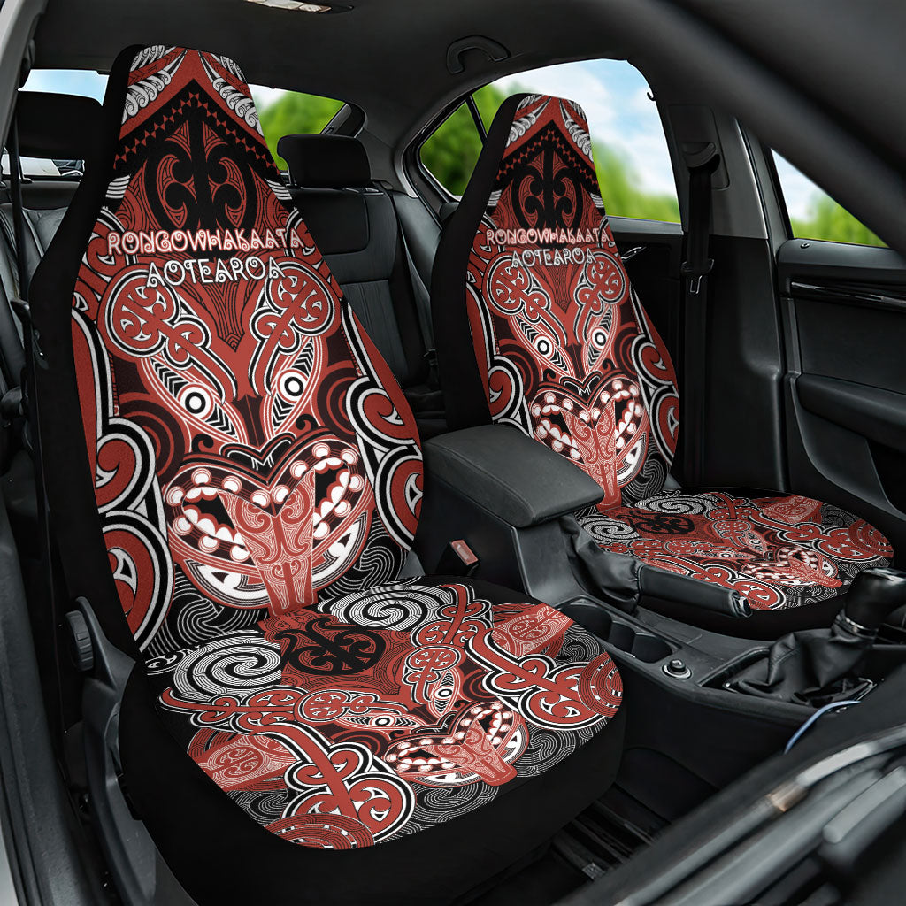 Aotearoa Iwi Rongowhakaata Car Seat Cover Maori Kowhaiwhai Pattern