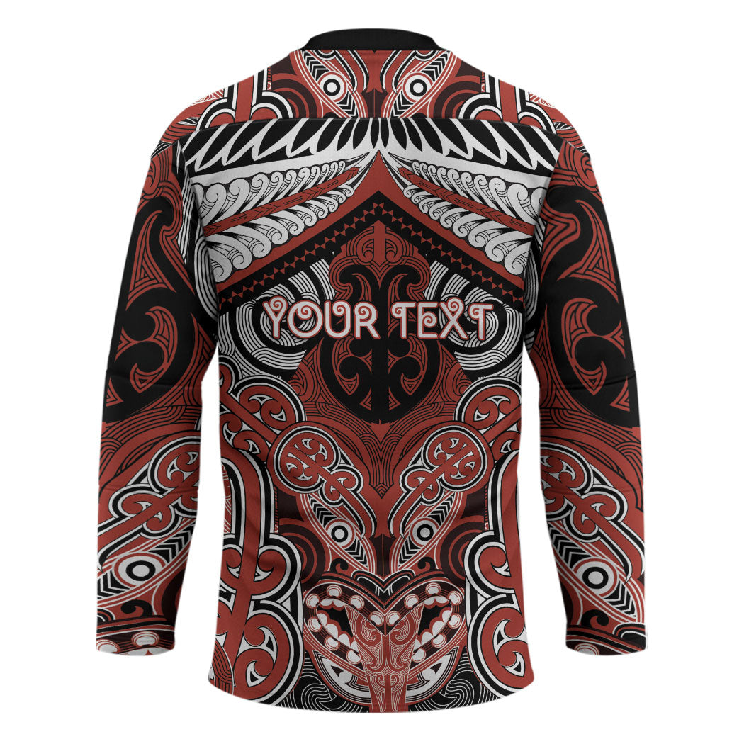Aotearoa Iwi Rongowhakaata Personalised Hockey Jersey Maori Kowhaiwhai Pattern