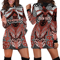 Aotearoa Iwi Rongowhakaata Personalised Hoodie Dress Maori Kowhaiwhai Pattern