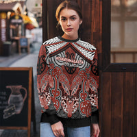 Aotearoa Iwi Rongowhakaata Personalised Ugly Christmas Sweater Maori Kowhaiwhai Pattern