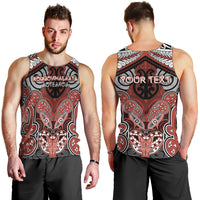 Aotearoa Iwi Rongowhakaata Personalised Men Tank Top Maori Kowhaiwhai Pattern