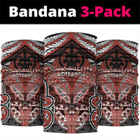 Aotearoa Iwi Rongowhakaata Neck Gaiter Maori Kowhaiwhai Pattern