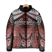 Aotearoa Iwi Rongowhakaata Personalised Padded Jacket Maori Kowhaiwhai Pattern