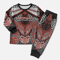 Aotearoa Iwi Rongowhakaata Personalised Christmas Pajama Set Maori Kowhaiwhai Pattern