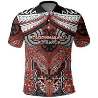 Aotearoa Iwi Rongowhakaata Personalised Polo Shirt Maori Kowhaiwhai Pattern