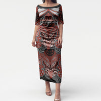 Aotearoa Iwi Rongowhakaata Personalised Puletasi Maori Kowhaiwhai Pattern