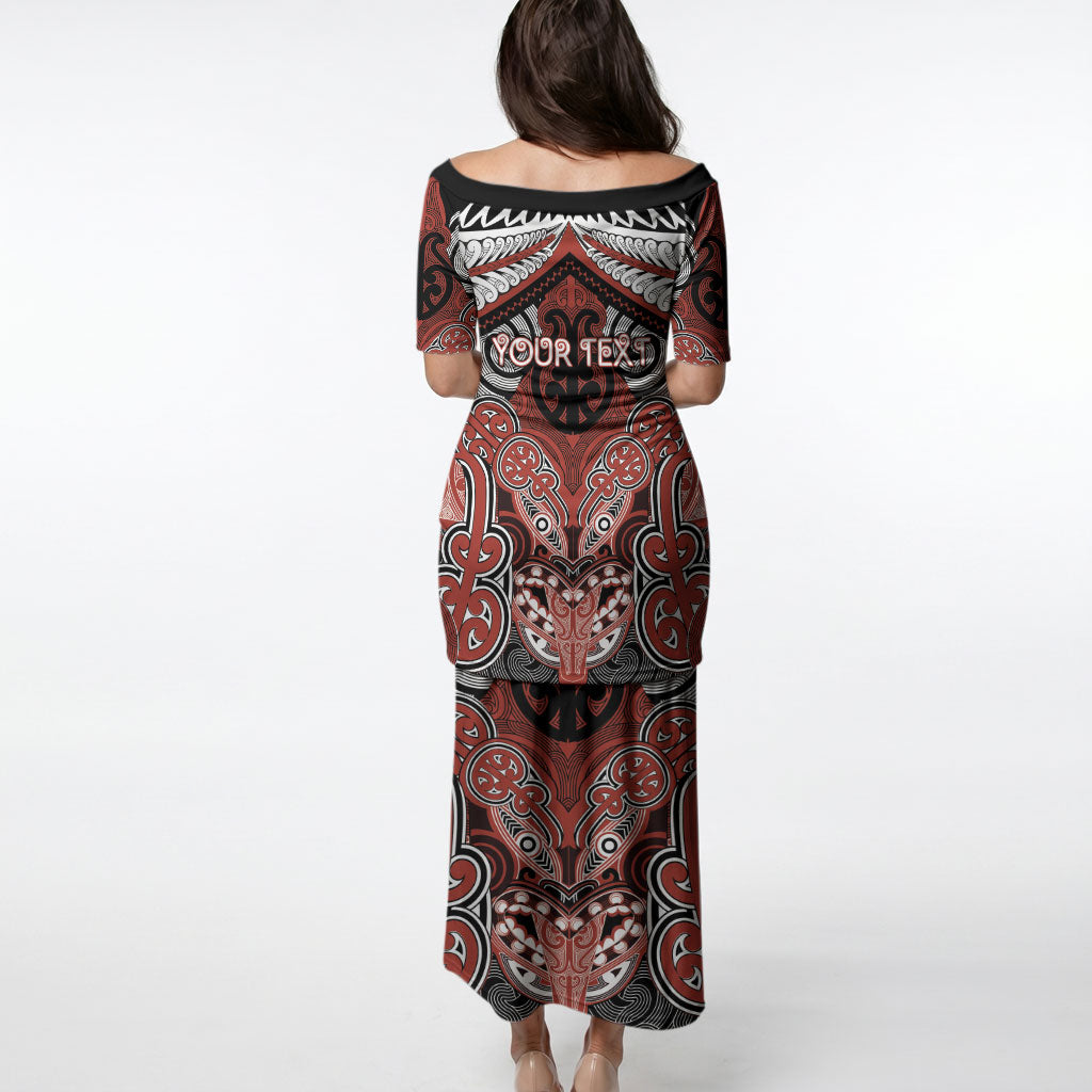 Aotearoa Iwi Rongowhakaata Personalised Puletasi Maori Kowhaiwhai Pattern