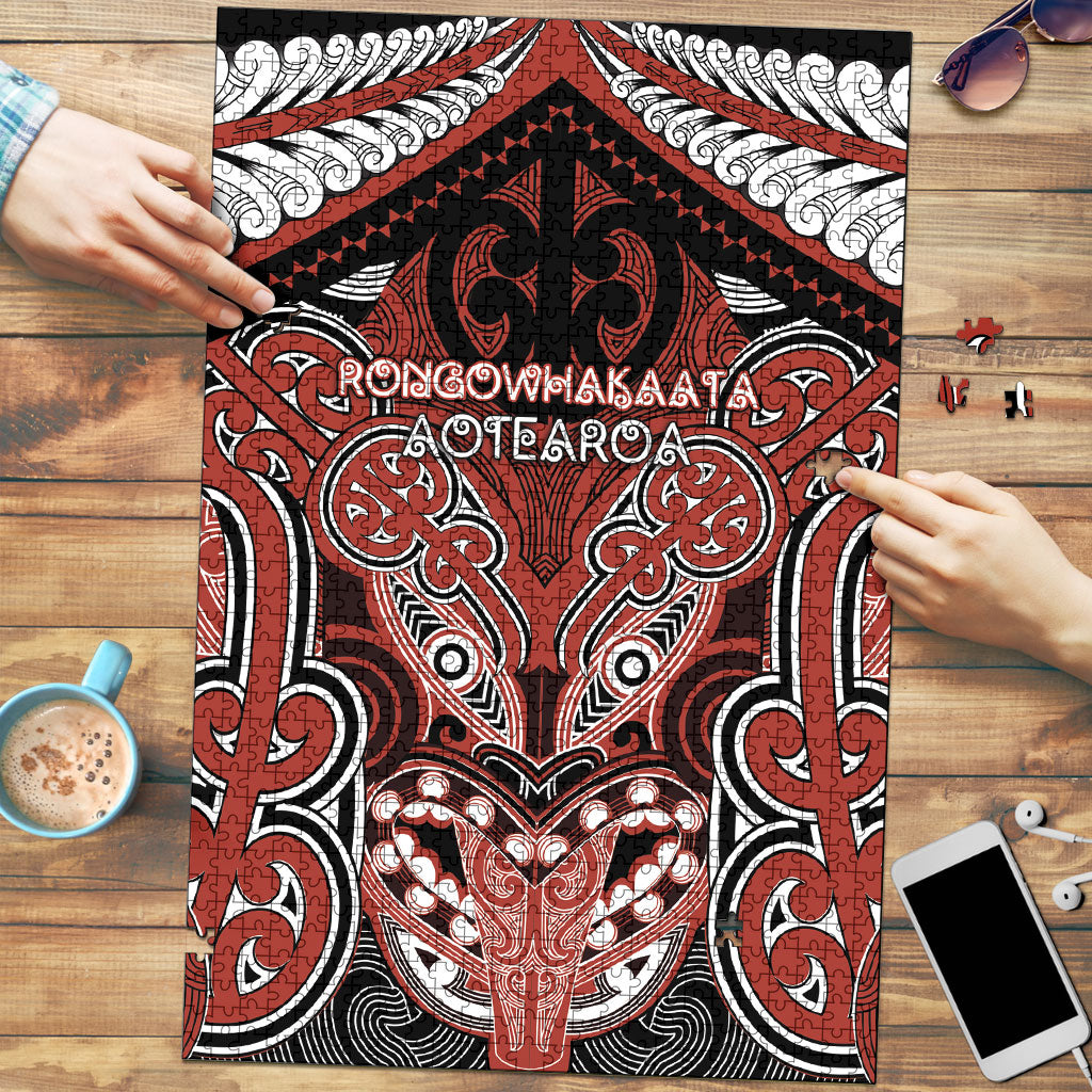 Aotearoa Iwi Rongowhakaata Puzzle Maori Kowhaiwhai Pattern