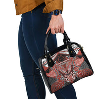 Aotearoa Iwi Rongowhakaata Shoulder Handbag Maori Kowhaiwhai Pattern