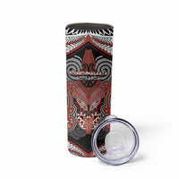 Aotearoa Iwi Rongowhakaata Personalised Skinny Tumbler Maori Kowhaiwhai Pattern