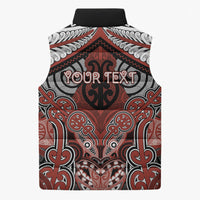 Aotearoa Iwi Rongowhakaata Personalised Sleeveless Puffer Jacket Maori Kowhaiwhai Pattern