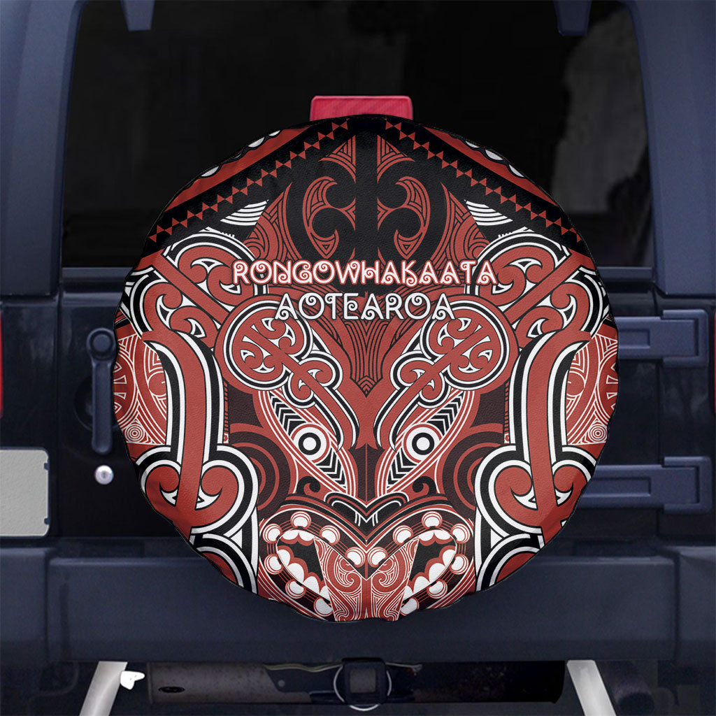 Aotearoa Iwi Rongowhakaata Spare Tire Cover Maori Kowhaiwhai Pattern