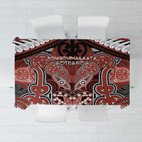 Aotearoa Iwi Rongowhakaata Tablecloth Maori Kowhaiwhai Pattern