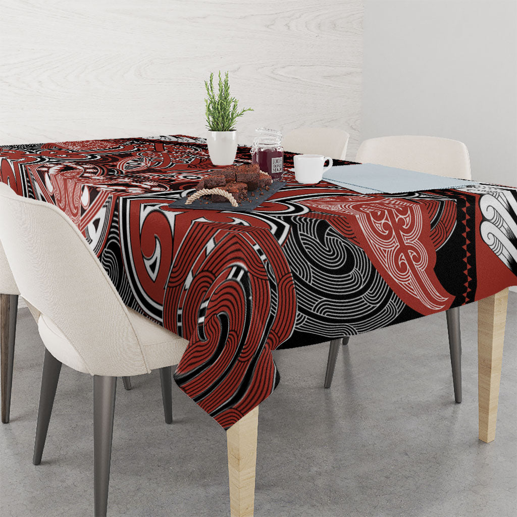 Aotearoa Iwi Rongowhakaata Tablecloth Maori Kowhaiwhai Pattern