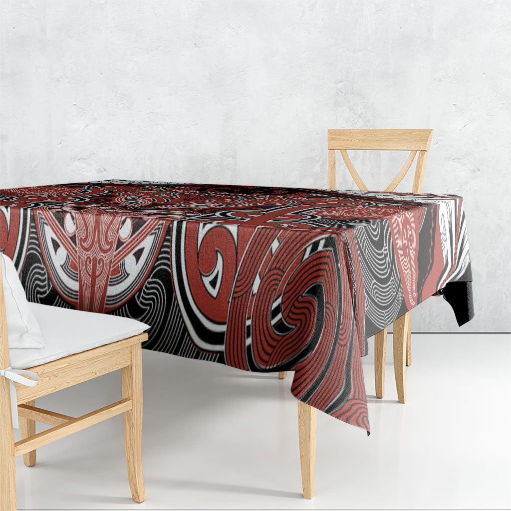 Aotearoa Iwi Rongowhakaata Tablecloth Maori Kowhaiwhai Pattern