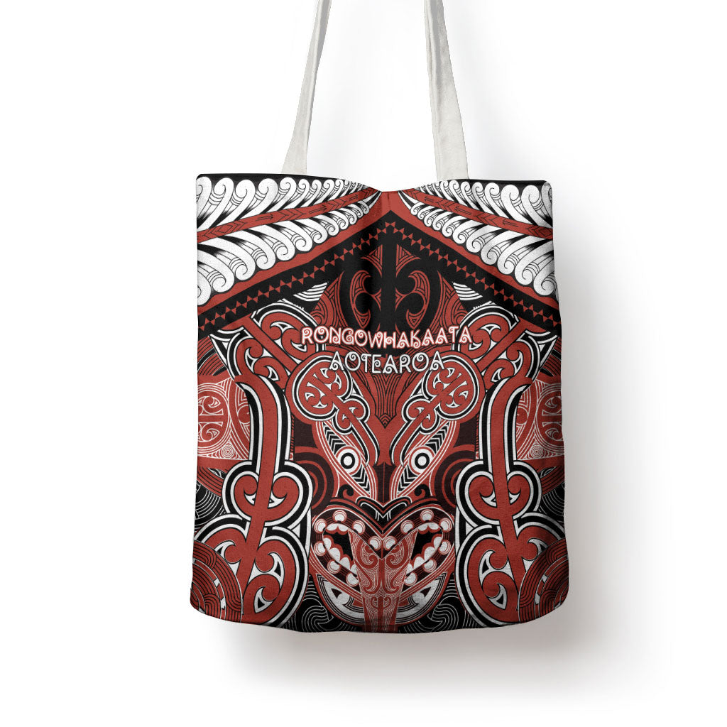 Aotearoa Iwi Rongowhakaata Tote Bag Maori Kowhaiwhai Pattern