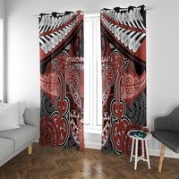 Aotearoa Iwi Rongowhakaata Window Curtain Maori Kowhaiwhai Pattern