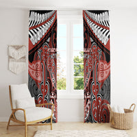 Aotearoa Iwi Rongowhakaata Window Curtain Maori Kowhaiwhai Pattern