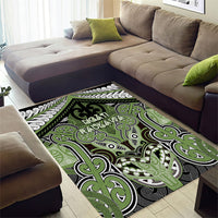 Aotearoa Iwi Ngati Raukawa Area Rug Maori Kowhaiwhai Pattern