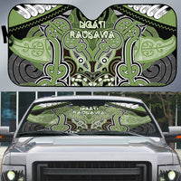 Aotearoa Iwi Ngati Raukawa Auto Sun Shade Maori Kowhaiwhai Pattern