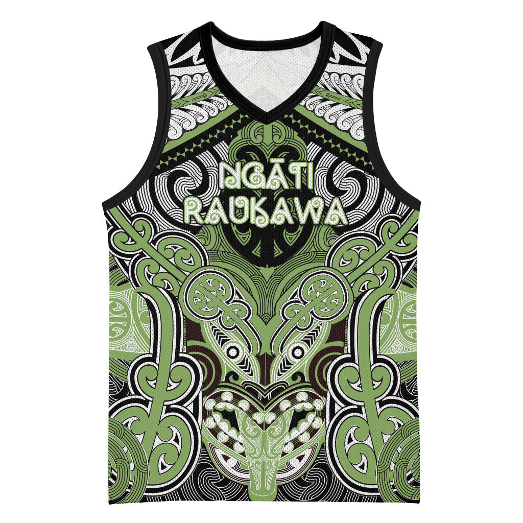 Aotearoa Iwi Ngati Raukawa Personalised Basketball Jersey Maori Kowhaiwhai Pattern