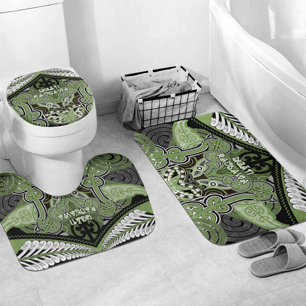 Aotearoa Iwi Ngati Raukawa Bathroom Set Maori Kowhaiwhai Pattern